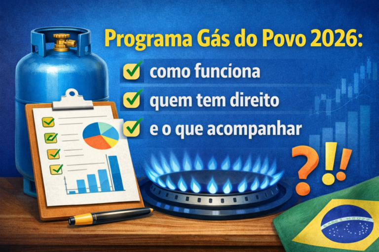 Programa Gás do Povo 2026: como funciona, quem tem direito e o que acompanhar