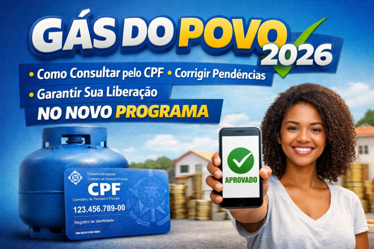 Gás do Povo 2026: Como Consultar pelo CPF, Corrigir Pendências e Garantir Sua Liberação no Novo Programa