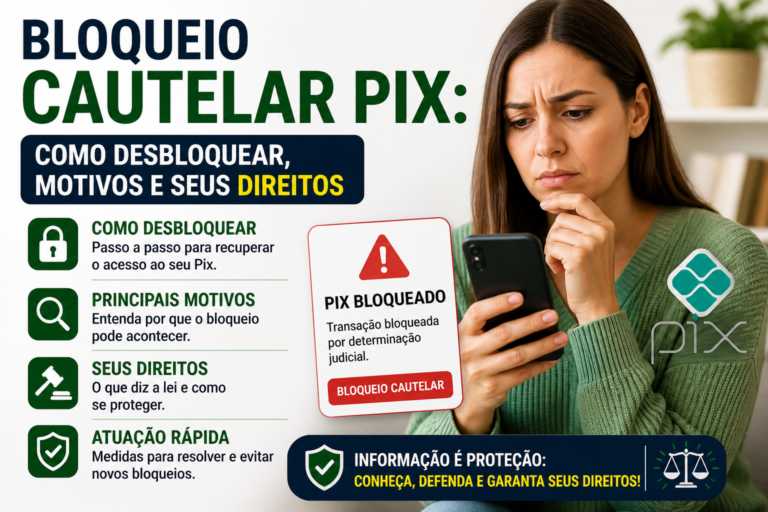 Bloqueio Cautelar Pix: Como Desbloquear, Motivos e Seus Direitos