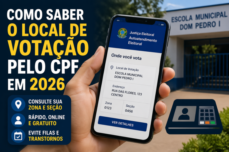 Como saber o local de votação pelo CPF em 2026