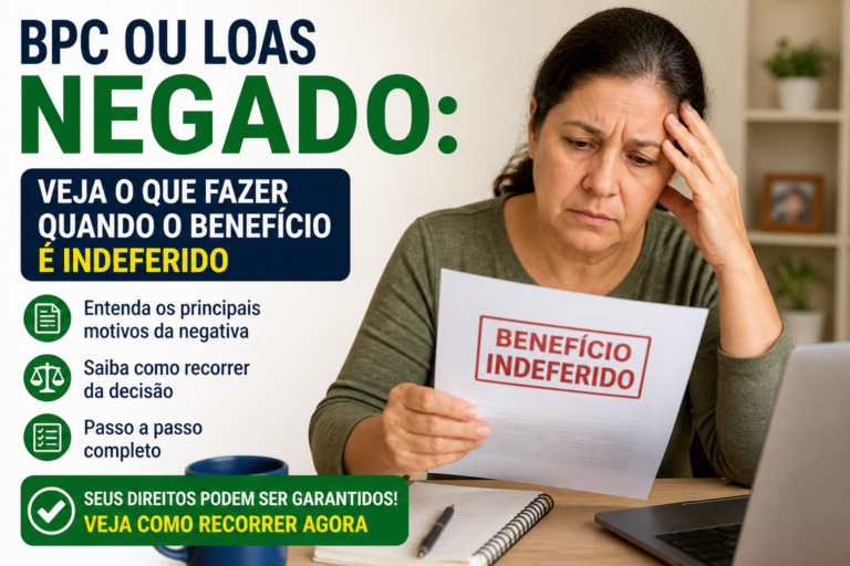 BPC ou LOAS Negado: Veja o Que Fazer Quando o Benefício é Indeferido