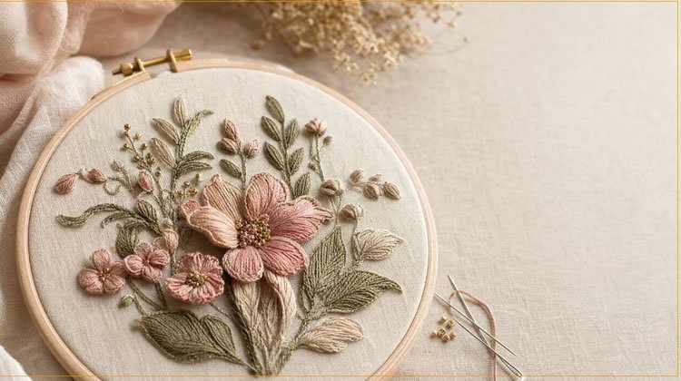 Bordado Floral à Mão: Técnicas, Inspirações e Dicas para Criar Peças Delicadas